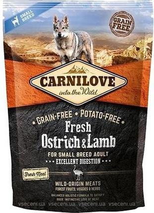 Carnilove Dog Fresh Ostrich & Lamb 1,5кг