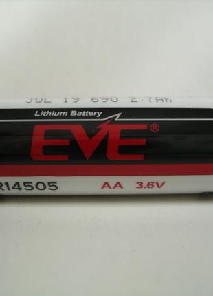 Батарейка EVE ER14505 (14500 AA), 2700 мАч, 3.6 В литиевая
