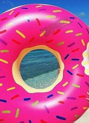 Надувной круг Пончик Pink 120 см