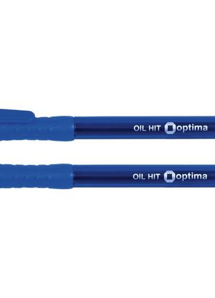 Ручка кулькова масляна Optima чорний/синій