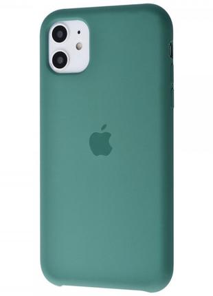 Чехол Silicone Case для iPhone 11 Pine Green (сосновый лес сил...