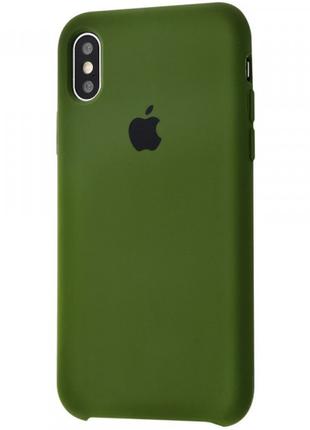 Чехол Silicone Case для iPhone X / Xs Virid (силиконовый чехол...