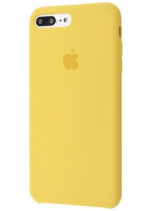 Чехол Silicone Case для iPhone 7+ / 8+ Yellow (силиконовый чех...