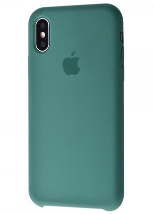 Чехол Silicone Case для iPhone Xs Max Pine Green (сосновый лес...