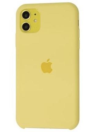 Чехол Silicone Case для iPhone 11 Yellow (силиконовый чехол же...