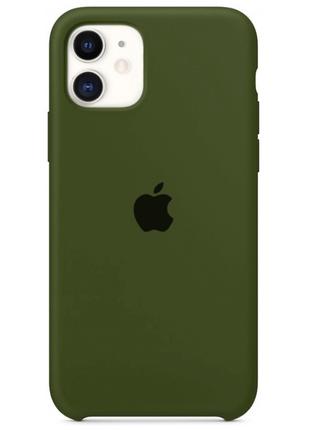 Чехол Silicone Case для iPhone 11 Virid (силиконовый чехол зел...