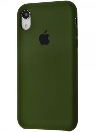 Чехол Silicone Case для iPhone XR Virid (силиконовый чехол зел...