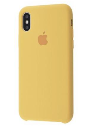 Чехол Silicone Case для iPhone Xs Max Yellow (силиконовый чехо...