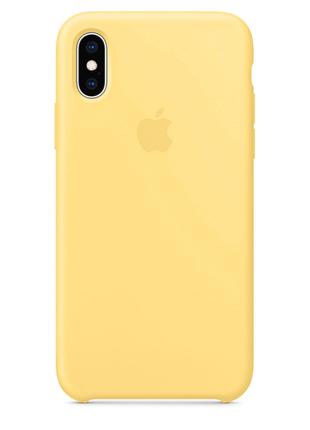 Чехол Silicone Case для iPhone X / Xs Yellow (силиконовый чехо...