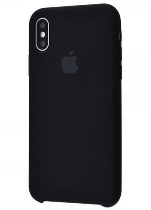 Чехол Silicone Case для iPhone Xs Max Black (силиконовый чехол...