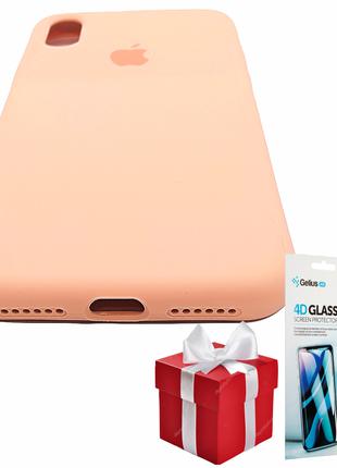 Чехол Original Full Soft Case for iPhone X/Xs Pink