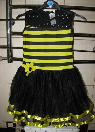 Карнавальное платье пчелки 8-10 лет
