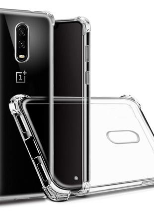 OnePlus 6T чехол AirBag противоударный силиконовый прозрачный ...
