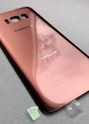 Samsung Galaxy S8 Pink, розовая задняя крышка (задняя стеклянн...