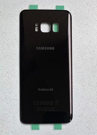 Samsung Galaxy S8 Black задняя крышка черная (задняя стеклянна...