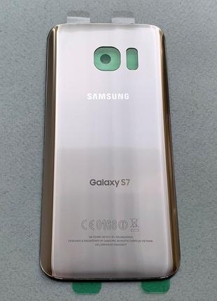 Samsung Galaxy S7 Silver задняя крышка серебряная, стекло