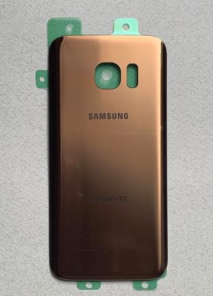 Samsung Galaxy S7 Gold задняя крышка "золотая" стекло
