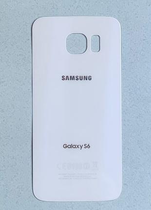 Samsung Galaxy S6 White Pearl белая задняя крышка стеклянная н...