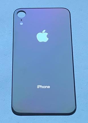 Apple iPhone XR Black чёрная задняя крышка, стекло, на замену