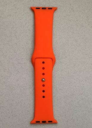 Ремешок силиконовый Sport Band Orange для Apple Watch на модел...