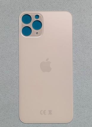 Apple iPhone 11 Pro Silver белая золотистая задняя крышка на з...