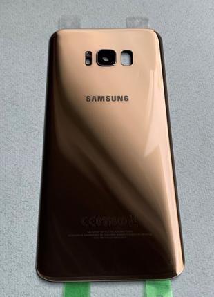 Samsung Galaxy S8 Plus Gold задняя крышка золото со стеклом ка...