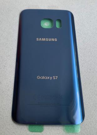 Samsung Galaxy S7 Blue задняя крышка синяя, стекло