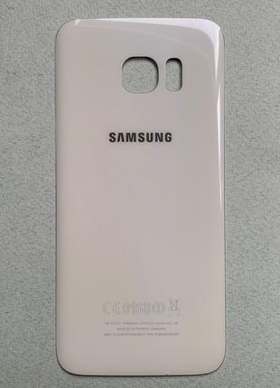 Samsung Galaxy S7 Edge White задняя крышка белая, стекло