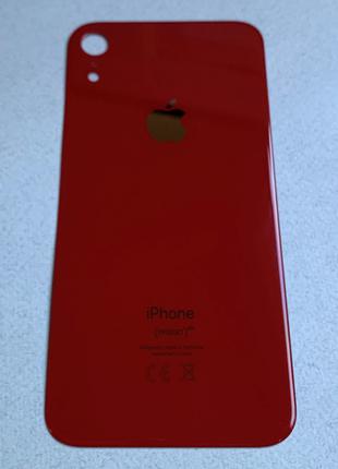 Apple iPhone XR RED (product red) красная задняя крышка, стекл...
