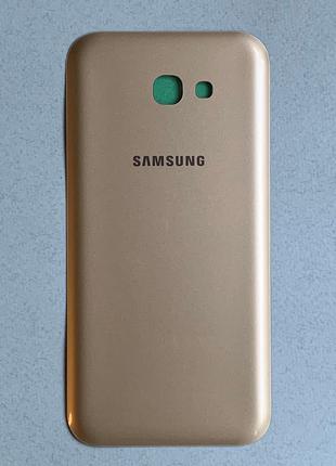 Samsung Galaxy A7 2017 (A720) Gold золотистая задняя крышка, с...
