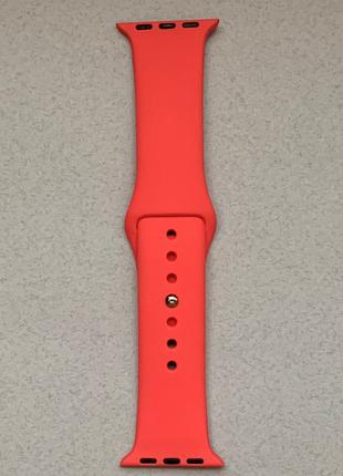 Ремешок силиконовый Sport Band Pink для Apple Watch на модели ...