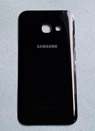 Samsung Galaxy A3 2017 (A320) Black чёрная задняя крышка, стек...