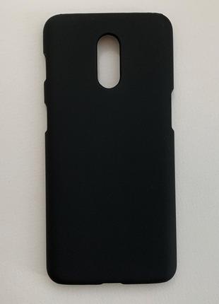OnePlus 6T чехол противоударный черный матовый пластик