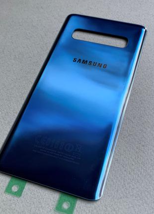 Samsung Galaxy S10 Blue задняя крышка стекло синяя (задняя пан...
