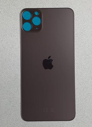 Apple iPhone 11 Pro Max Space Gray серая сервисная крышка на з...