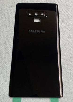 Samsung Galaxy Note 9 Black черная стеклянная задняя крышка со...