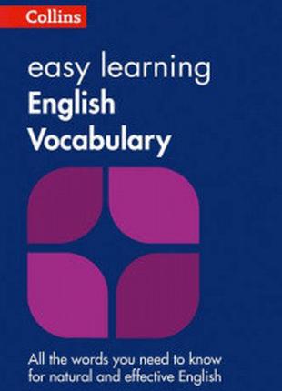 Collins Easy Learning English Vocabulary 2nd Edition