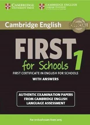 Cambridge English First for Schools 1 SB with answers and Audi...
