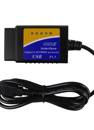 USB ELM327 V1.5 OBD2 сканер диагностики авто