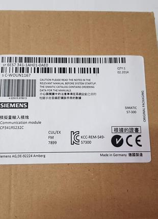 Коммуникационный процессор Siemens 6ES7 341-1AH01-0AE0, б/у