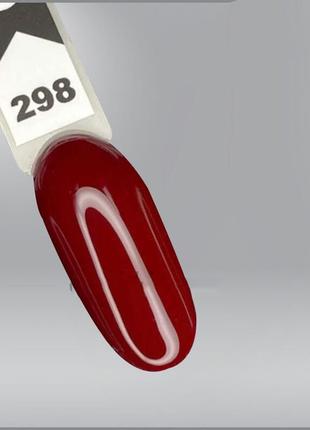 Гель-лак Oxxi 298 (красный), эмаль, 10мл