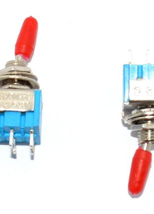 11-00-202. Тумблер MTS-203 (ON-OFF-ON), 6 pin, 3A-250V, с круг...