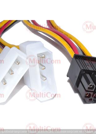 02-02-002. Кабель питания для видеокарт (6pin - 2 PCI-E (Molex...