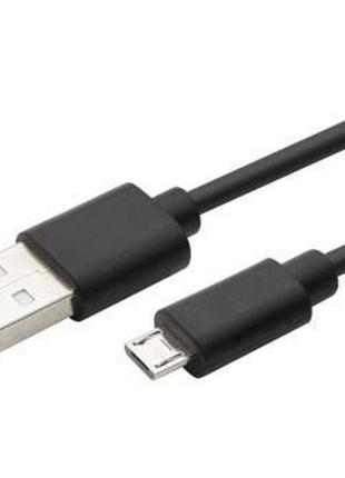 05-09-061. Шнур USB штекер А - штекер miсro USB, черный, 80см