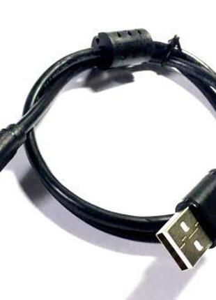 05-09-016. Шнур USB штекер А - штекер mini USB, черный, 80см