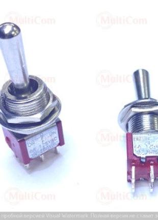 11-13-024. Тумблер Daier MTS-203-L1, 6Pin, ON-OFF-ON, solder t...