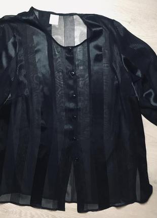 Черный а базовая блузка