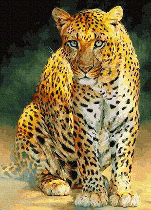 Картины по номерам Леопард 40х50