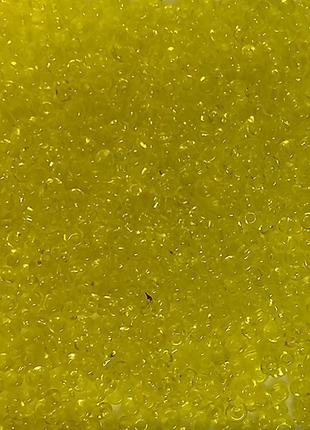Бісер Ярна розмір 10мм колір 5 жовтий прозорий 50г