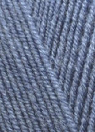 Пряжа для вязания Лана голд файн цвет 203 тем. джинс